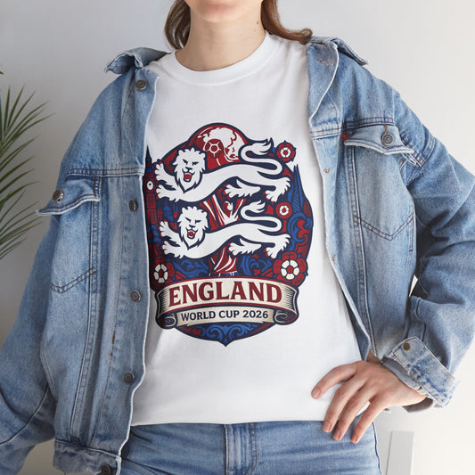England World Cup 2020 Soccer T-Shirt — Three Lions Football Tee