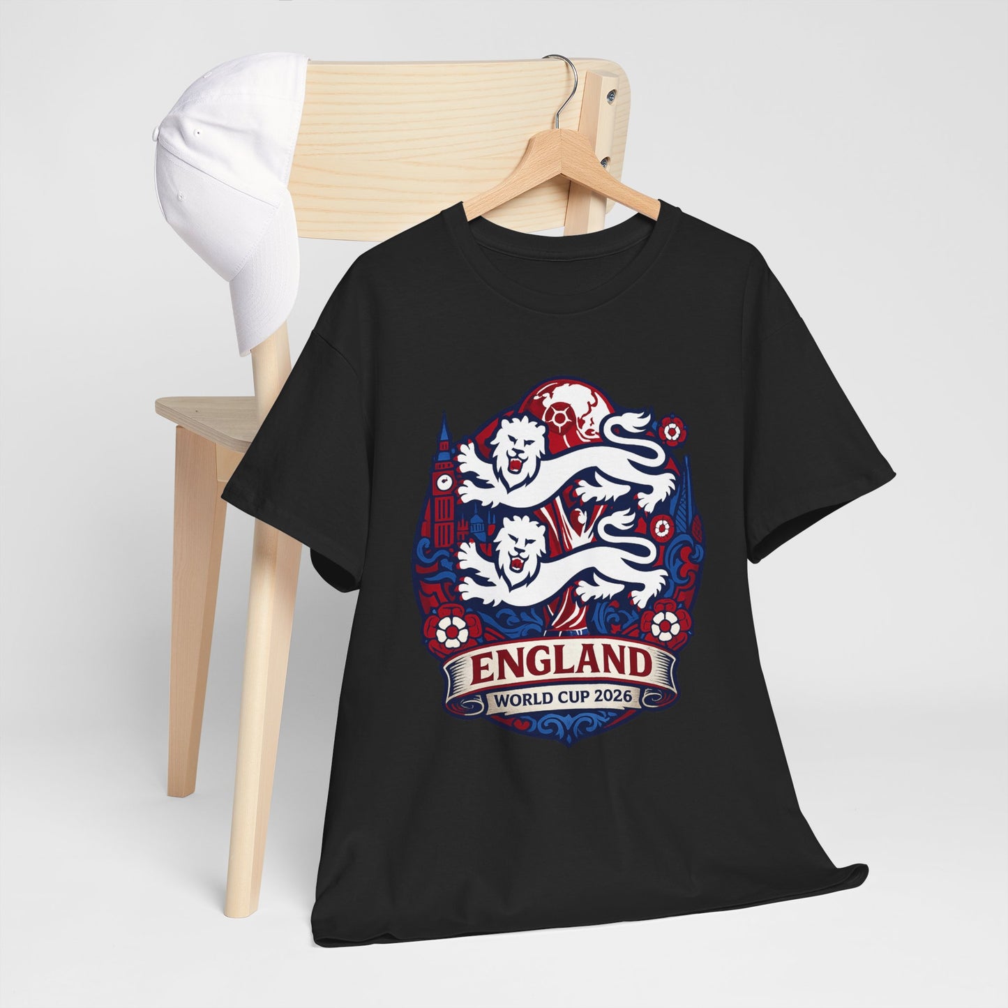 England World Cup 2020 Soccer T-Shirt — Three Lions Football Tee