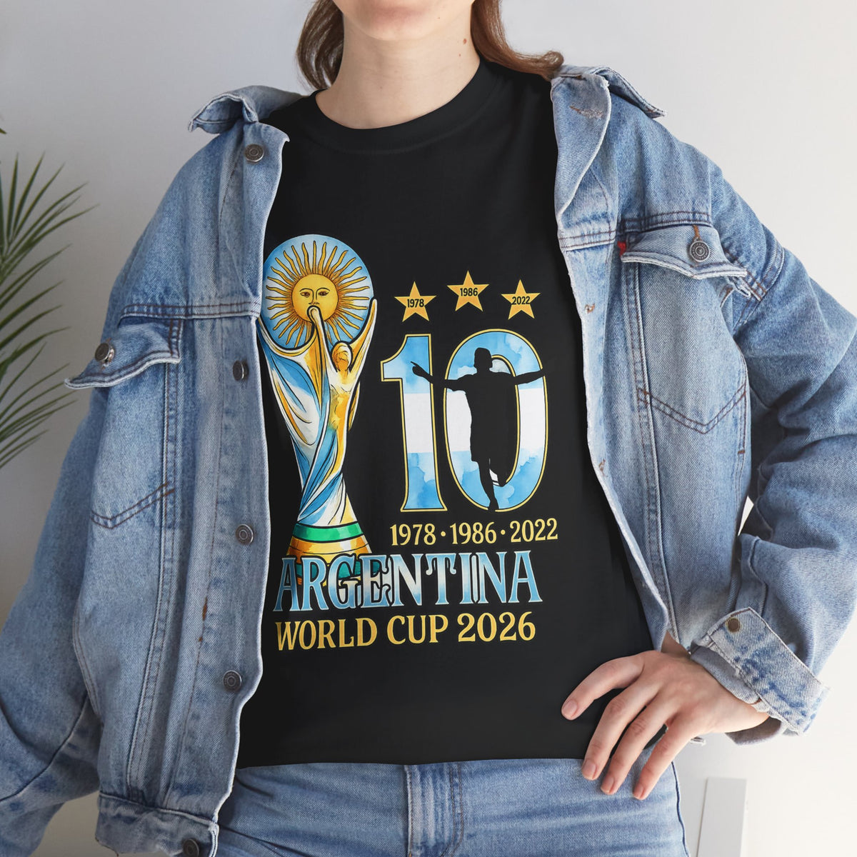 Argentina World Cup 2026 T‑Shirt — 10 Years Tribute Design