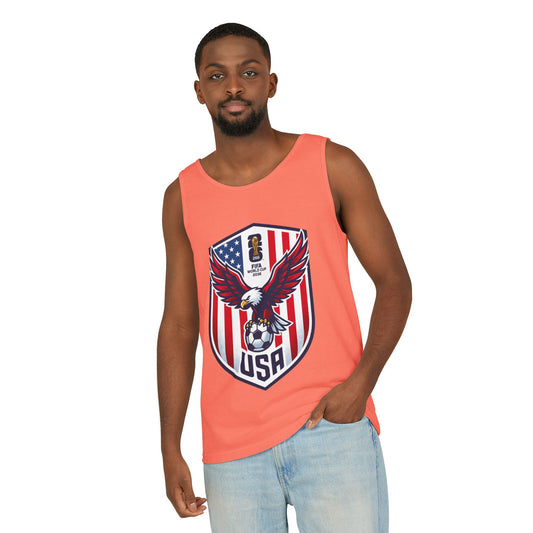 USA Soccer Eagle Tank Top – Patriotic American Soccer Fan Jersey