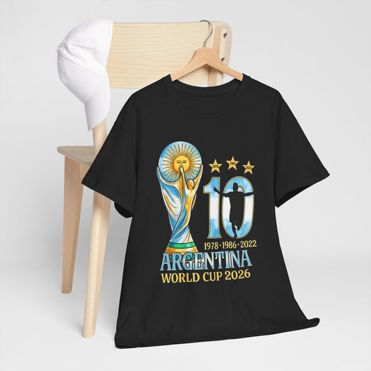 Argentina World Cup 2026 T‑Shirt — 10 Years Tribute Design