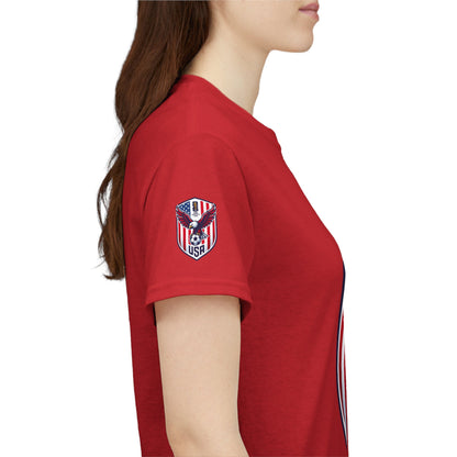 USA Eagle Soccer Shield T‑Shirt — Patriotic American Football Fan Tee