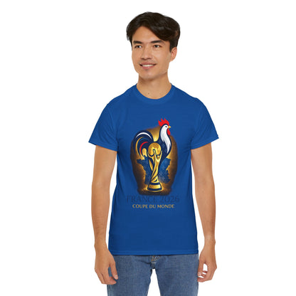 France 2026 World Cup T-Shirt – Rooster & Trophy Soccer Tee