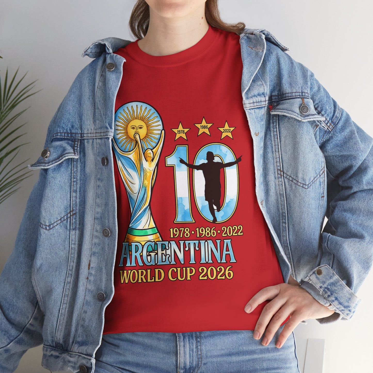 Argentina World Cup 2026 T‑Shirt — 10 Years Tribute Design