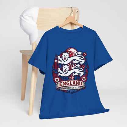 England World Cup 2020 Soccer T-Shirt — Three Lions Football Tee