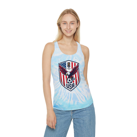 USA Soccer Eagle Tie-Dye Racerback Tank