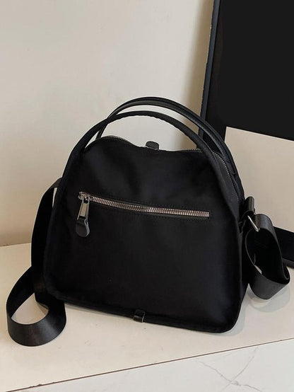 Women'S Elegant Solid Color Shoulder Bag, Fashionable Zipper Crossbody Bag for Daily Use, 2025 Fall & Winter Versatile High-Quality Daily Commuting Bag, Casual Shoulder Bag