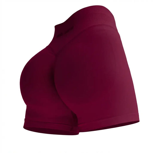 Coral Canton Impact Shorts High Waistband Butt Lifting