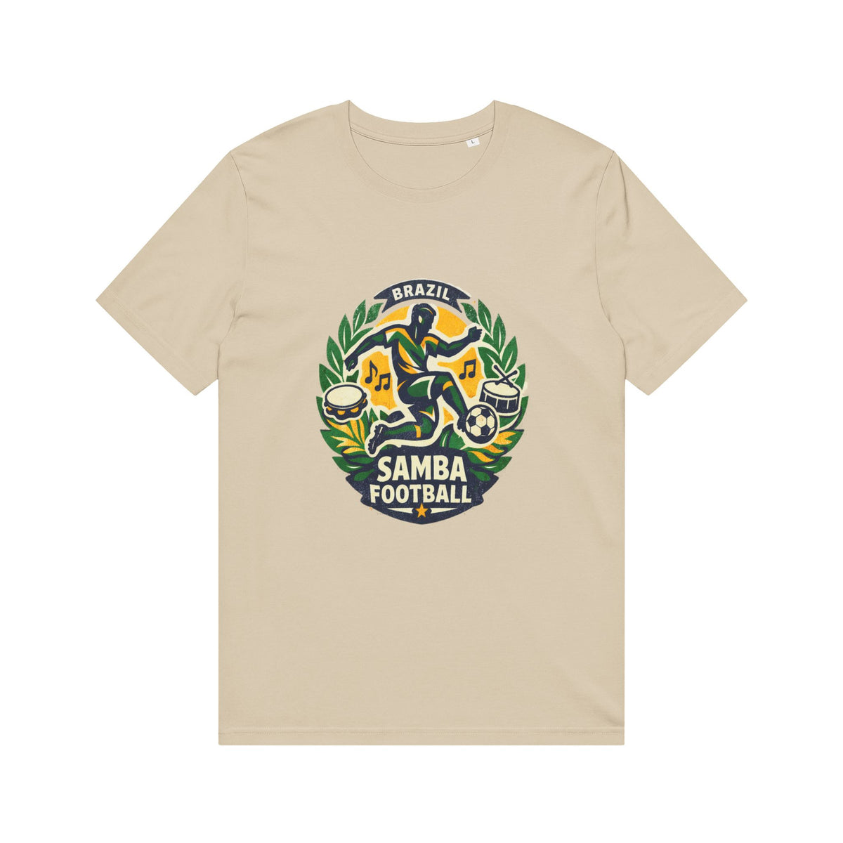 Samba Football T-Shirt — Brazil Soccer Crest Tee