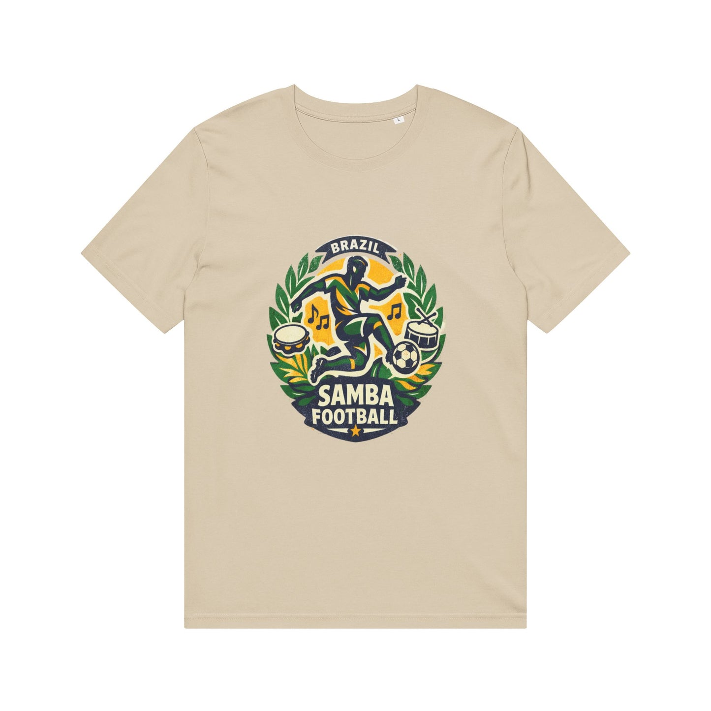 Samba Football T-Shirt — Brazil Soccer Crest Tee