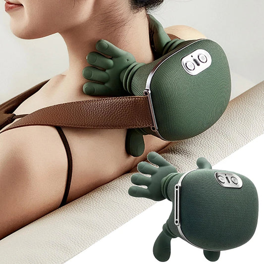 2025 Bionic Neck Shoulder Massager N7 Kneading Massager Shawl 3-Level Modes Neck Cervical Waist Leg Body Muscles Massage Pillow 0