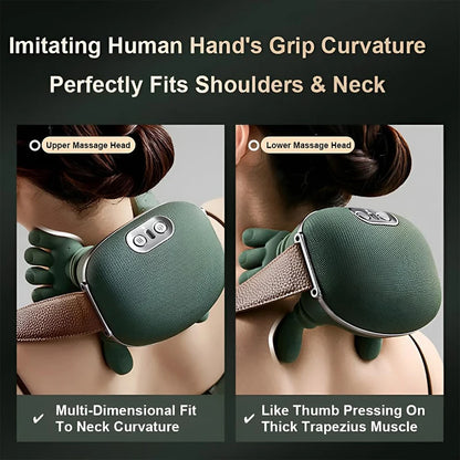 2025 Bionic Neck Shoulder Massager N7 Kneading Massager Shawl 3-Level Modes Neck Cervical Waist Leg Body Muscles Massage Pillow 2