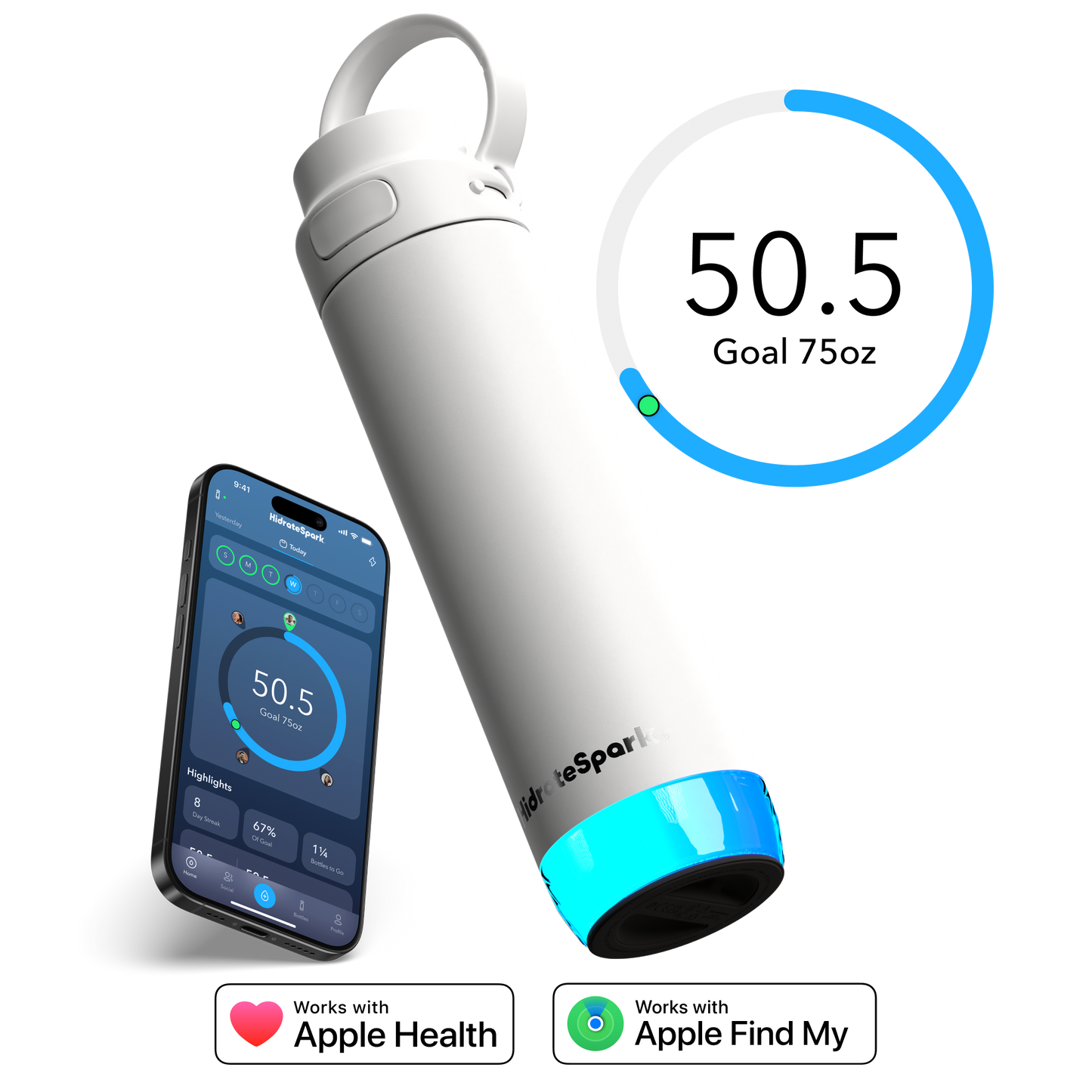 HidrateSpark PRO 2: 21 oz Smart Hydration Bottle