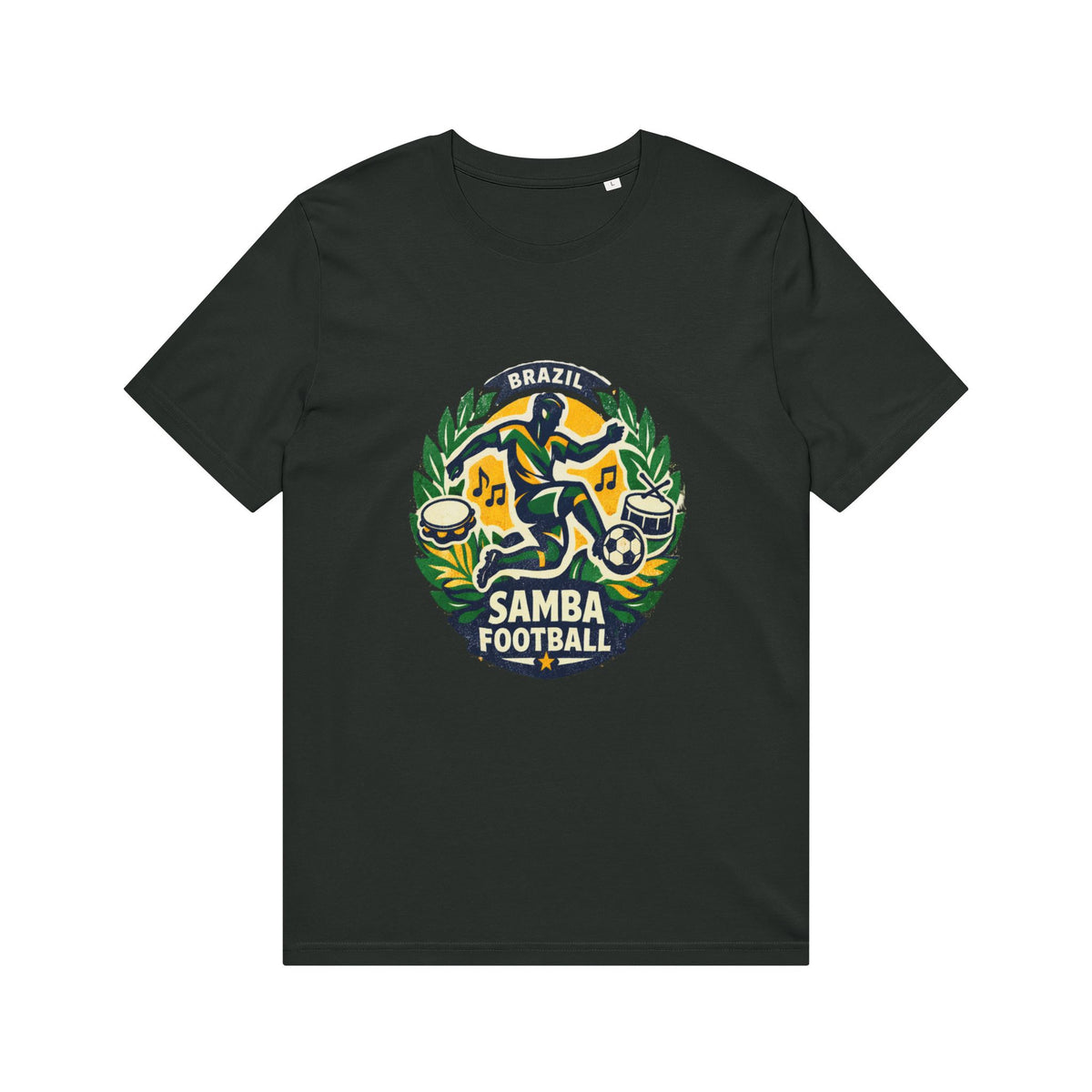 Samba Football T-Shirt — Brazil Soccer Crest Tee