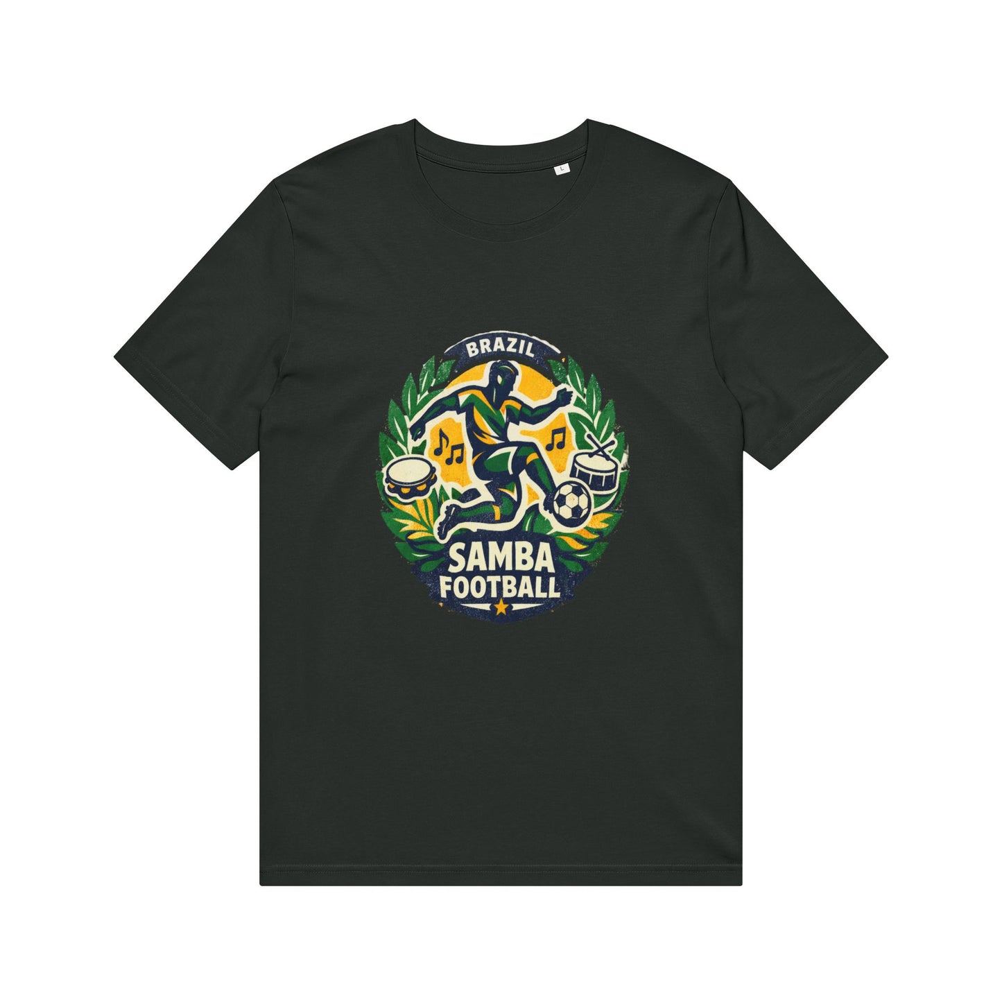 Samba Football T-Shirt — Brazil Soccer Crest Tee