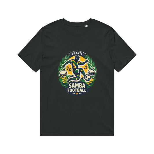 Samba Football T-Shirt — Brazil Soccer Crest Tee