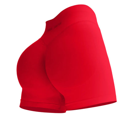 Coral Canton Impact Shorts High Waistband Butt Lifting