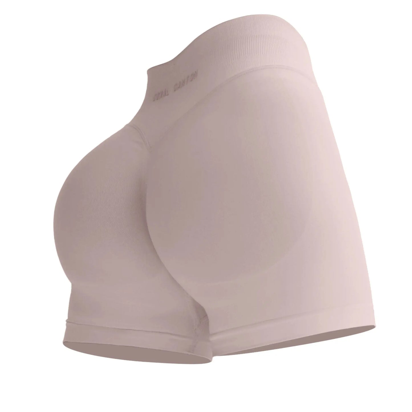 Coral Canton Impact Shorts High Waistband Butt Lifting