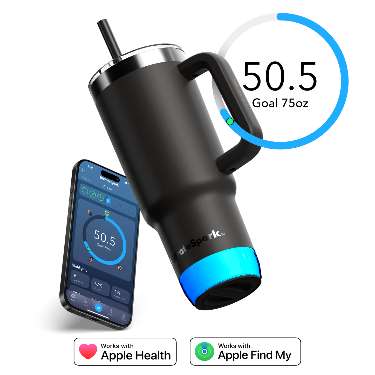 HidrateSpark PRO 2 – 30 oz Smart Hydration Tumbler