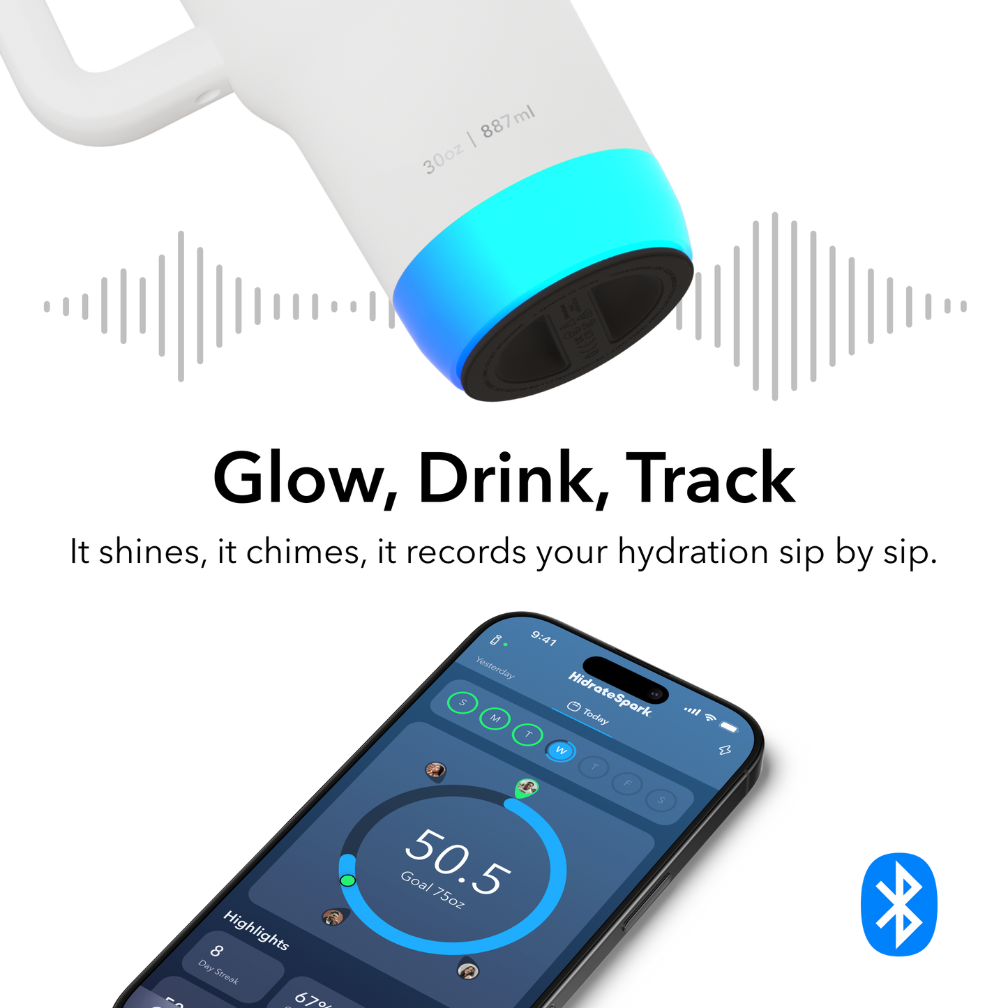 HidrateSpark PRO 2 – 30 oz Smart Hydration Tumbler