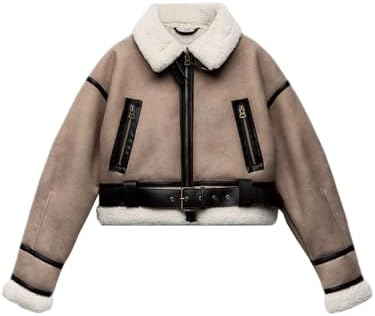 Faux Fur Aviator Jacket