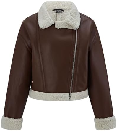 Faux Shearling Moto Jacket