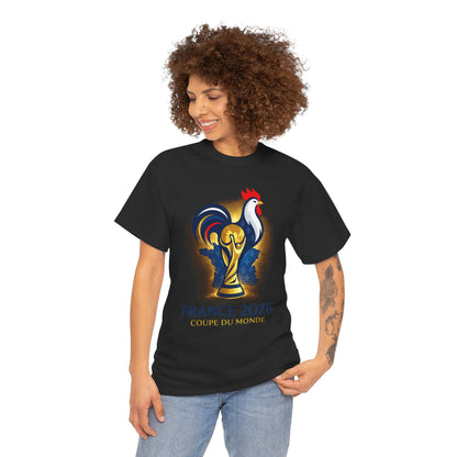 France 2026 World Cup T-Shirt – Rooster & Trophy Soccer Tee