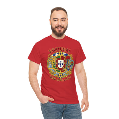 Portugal 2026 World Cup T-Shirt — Vintage Crest Soccer Tee