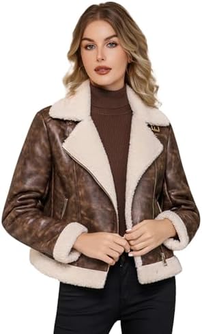 Faux Shearling Moto Jacket