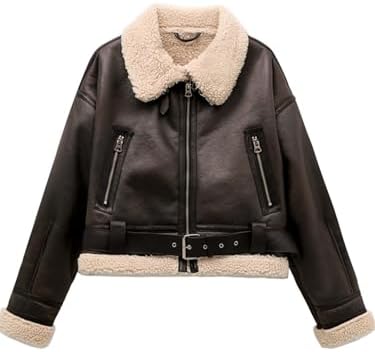 Faux Fur Aviator Jacket