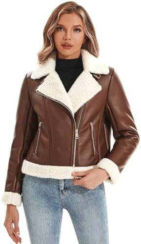 Faux Shearling Moto Jacket