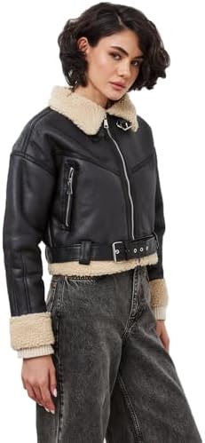 Faux Fur Aviator Jacket