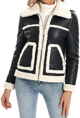Faux Shearling Moto Jacket