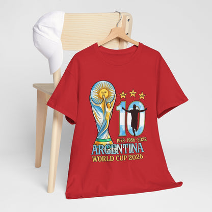 Argentina World Cup 2026 T‑Shirt — 10 Years Tribute Design