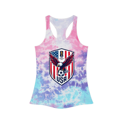USA Soccer Eagle Tie-Dye Racerback Tank