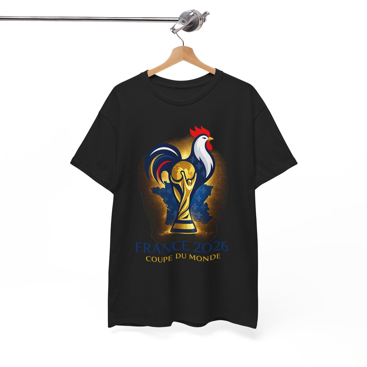 France 2026 World Cup T-Shirt – Rooster & Trophy Soccer Tee