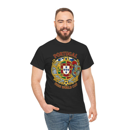 Portugal 2026 World Cup T-Shirt — Vintage Crest Soccer Tee