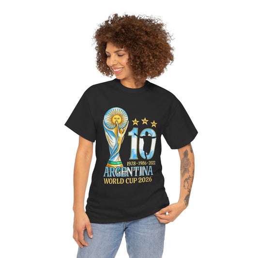 Argentina World Cup 2026 T‑Shirt — 10 Years Tribute Design