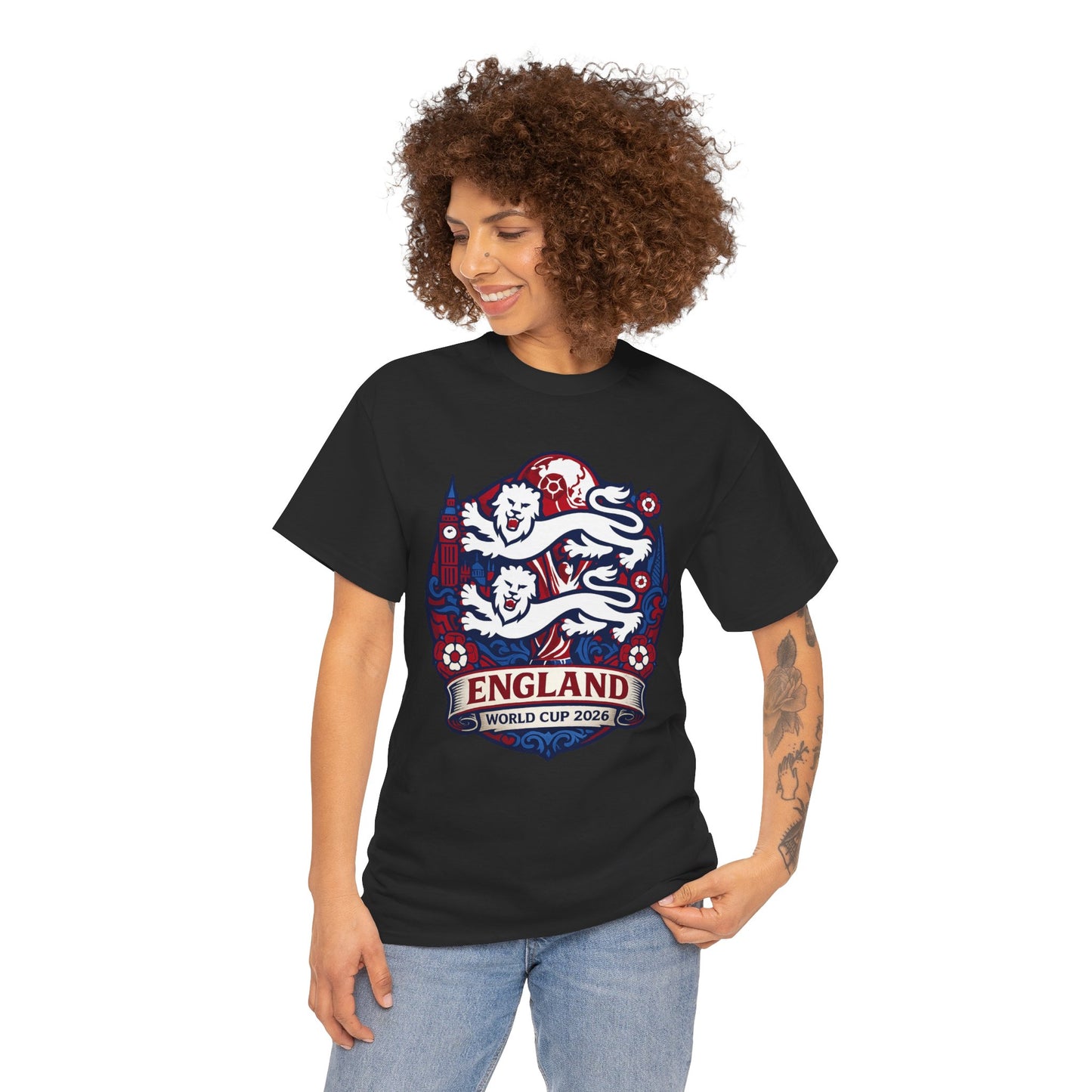 England World Cup 2020 Soccer T-Shirt — Three Lions Football Tee