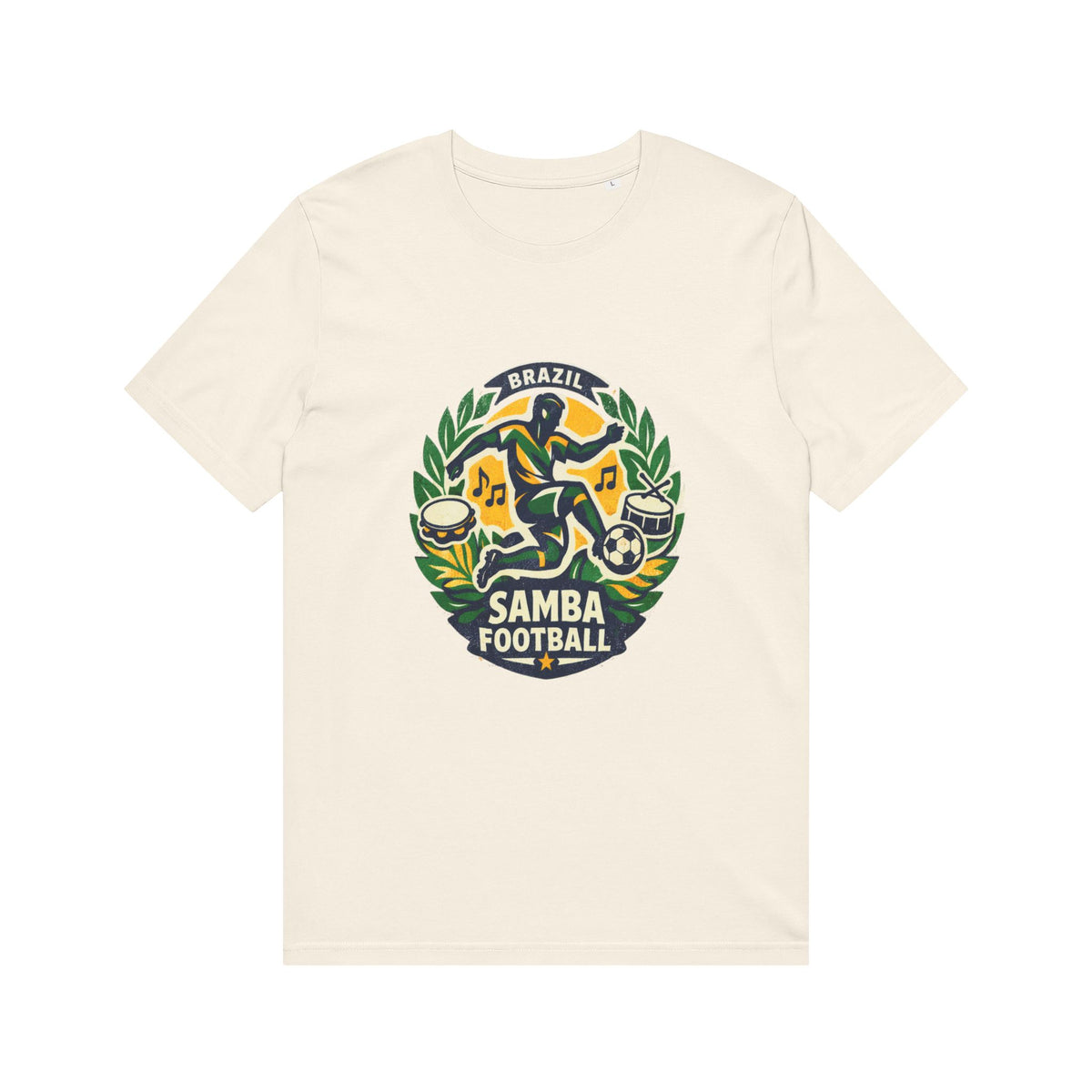Samba Football T-Shirt — Brazil Soccer Crest Tee