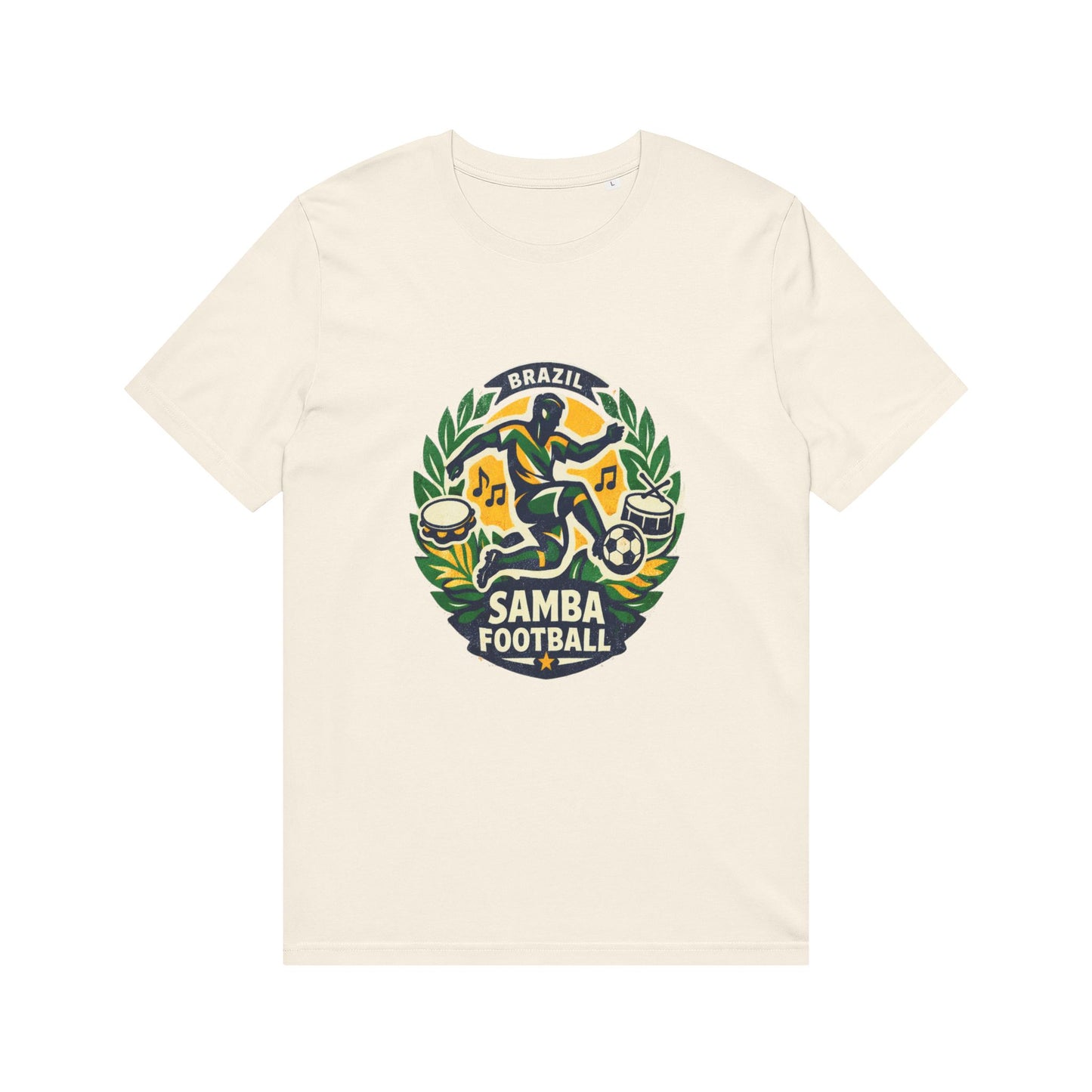Samba Football T-Shirt — Brazil Soccer Crest Tee