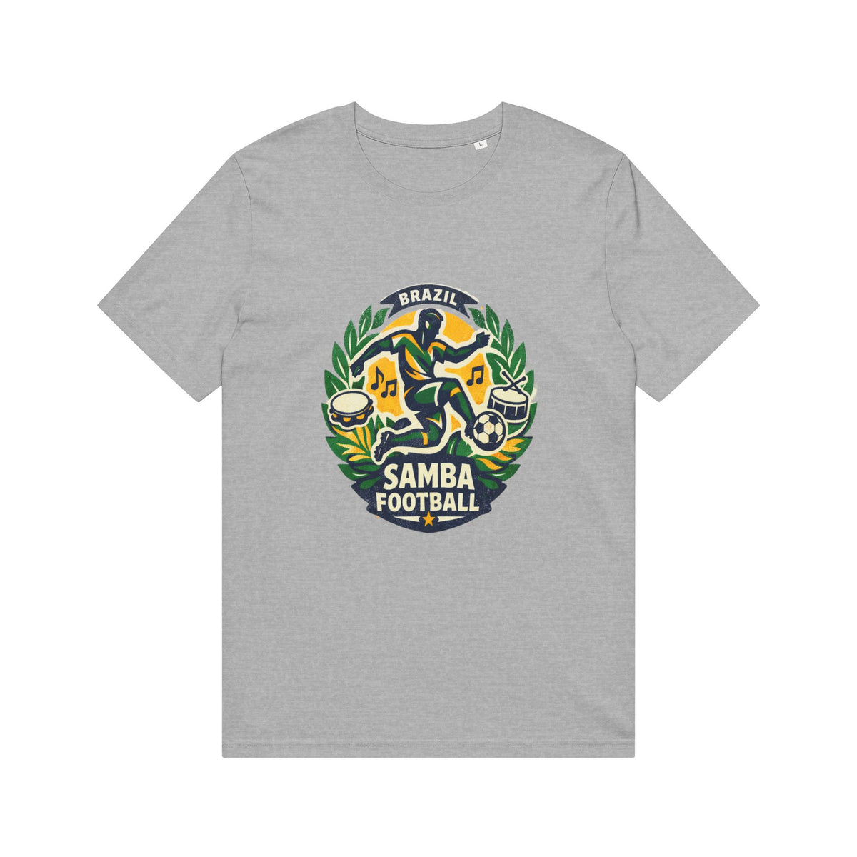 Samba Football T-Shirt — Brazil Soccer Crest Tee