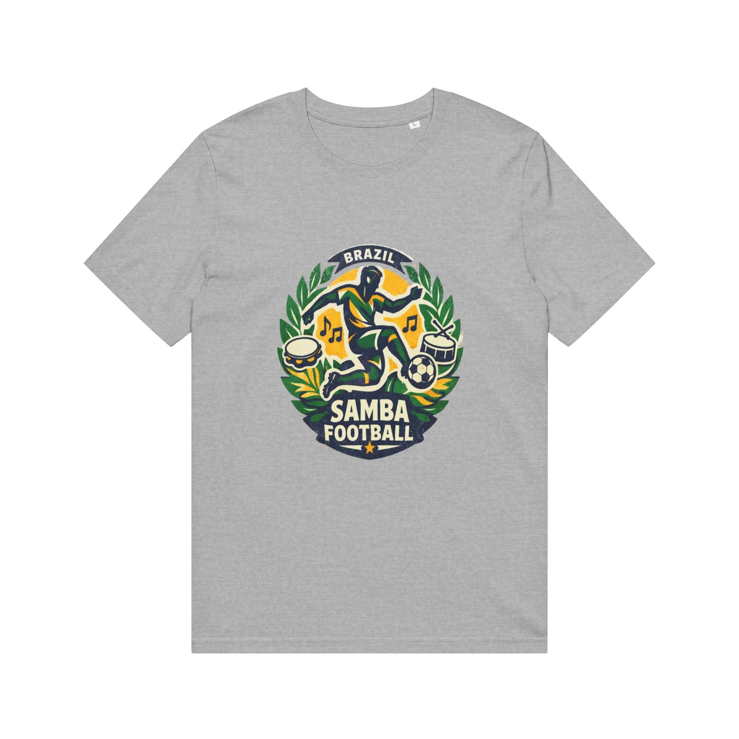 Samba Football T-Shirt — Brazil Soccer Crest Tee