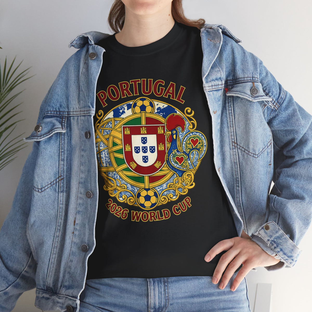 Portugal 2026 World Cup T-Shirt — Vintage Crest Soccer Tee