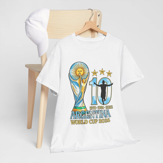 Argentina World Cup 2026 T‑Shirt — 10 Years Tribute Design