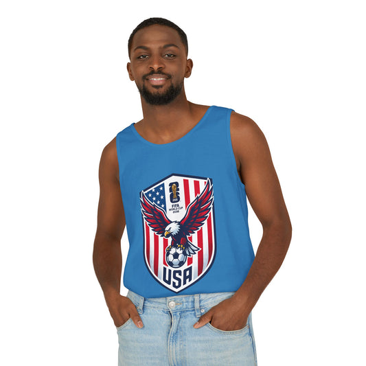 USA Soccer Eagle Tank Top – Patriotic American Soccer Fan Jersey