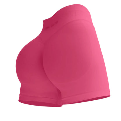 Coral Canton Impact Shorts High Waistband Butt Lifting