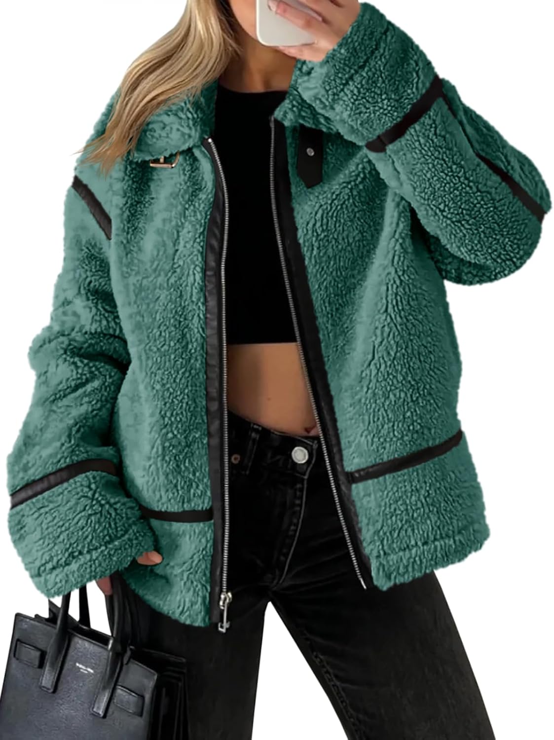Faux Fur Sherpa Jacket