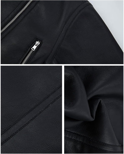 Faux Shearling Moto Jacket