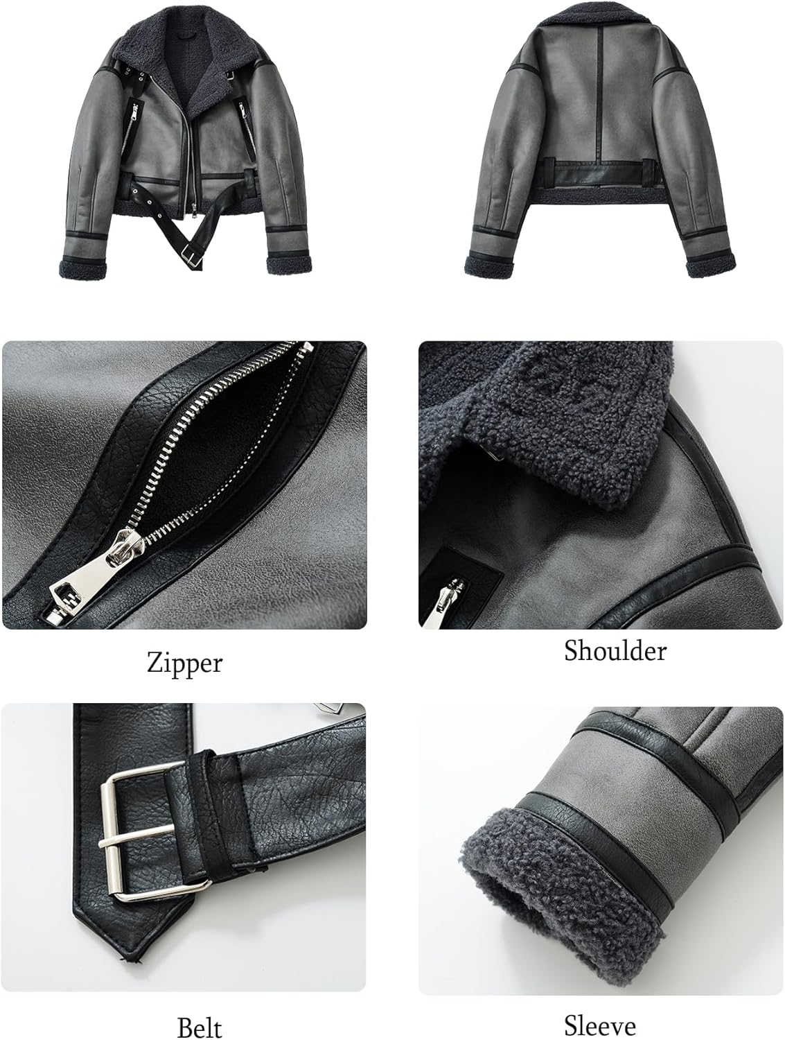 Faux Fur Aviator Jacket